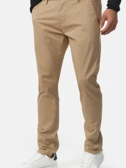 Indicode Herren Chinohose - Cherry in beige sand
