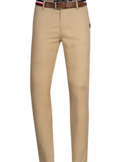 Indicode Herren Chinohose - Cherry in beige sand