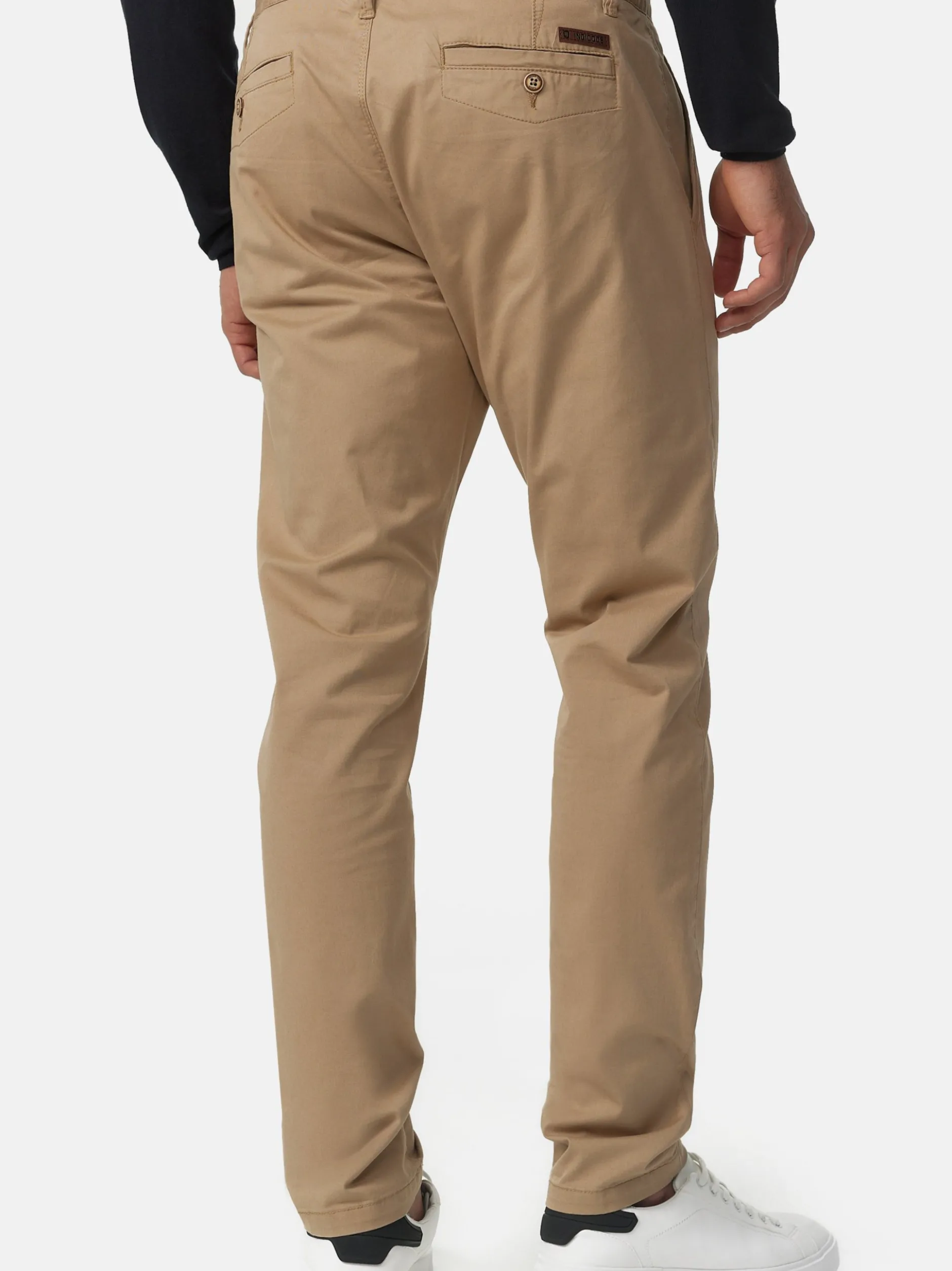 Indicode Herren Chinohose - Cherry in beige sand