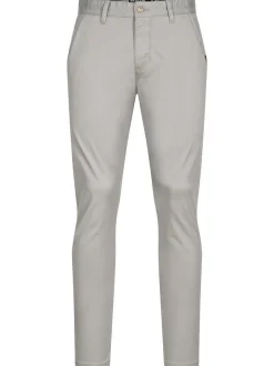 Indicode Herren Chinohose - Cherry in hellgrau grau