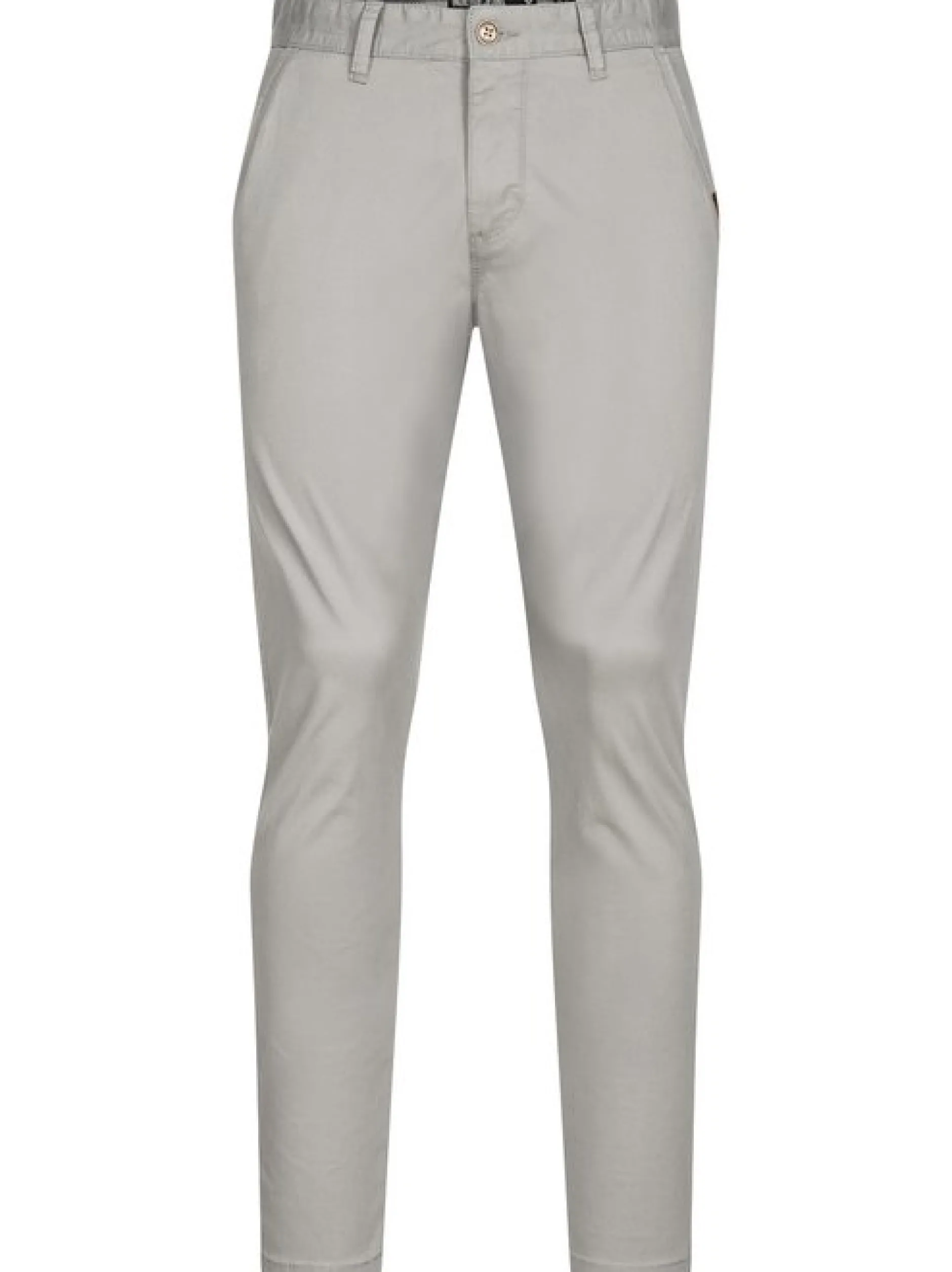 Indicode Herren Chinohose - Cherry in hellgrau grau