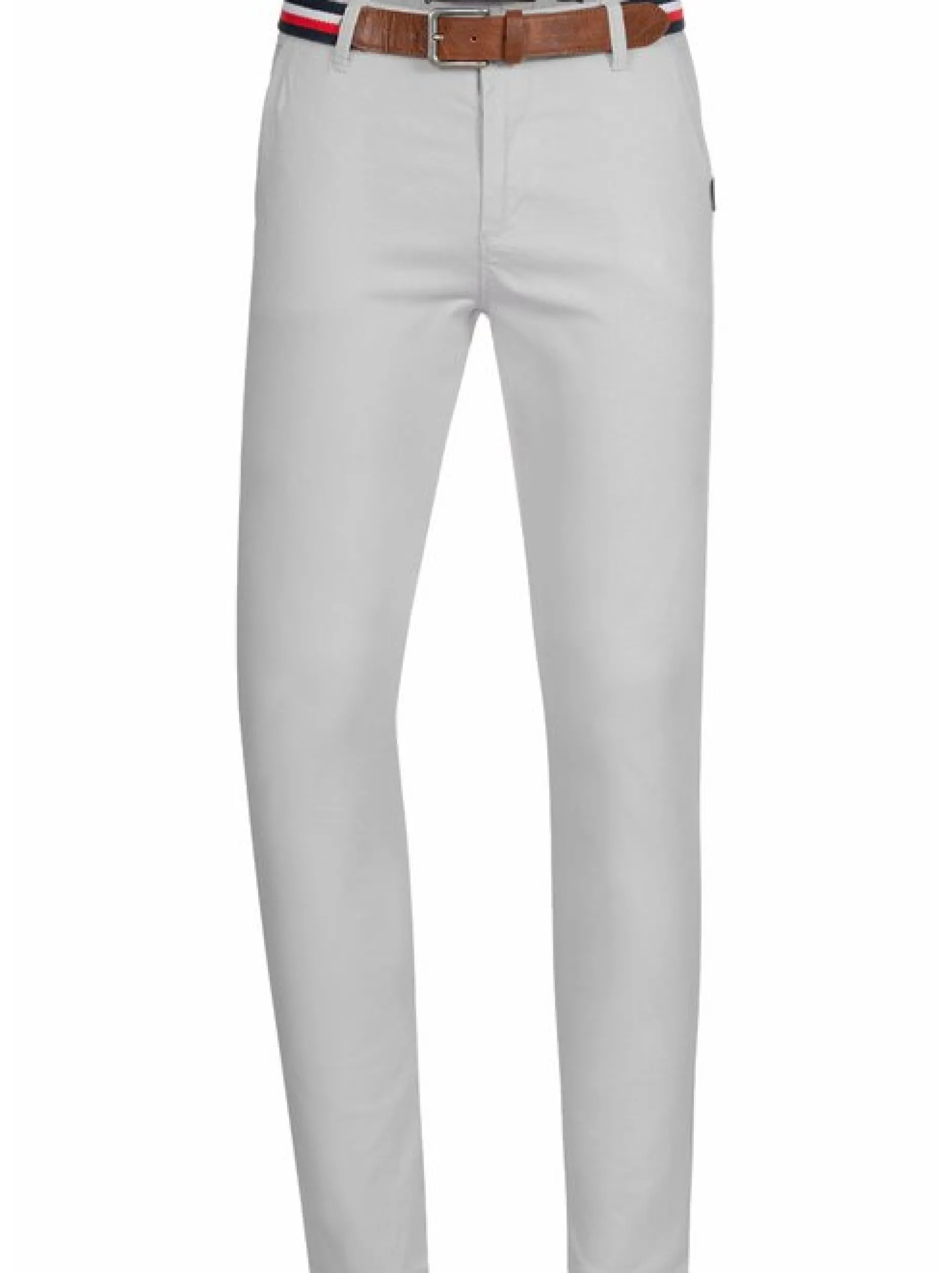 Indicode Herren Chinohose - Cherry in hellgrau grau