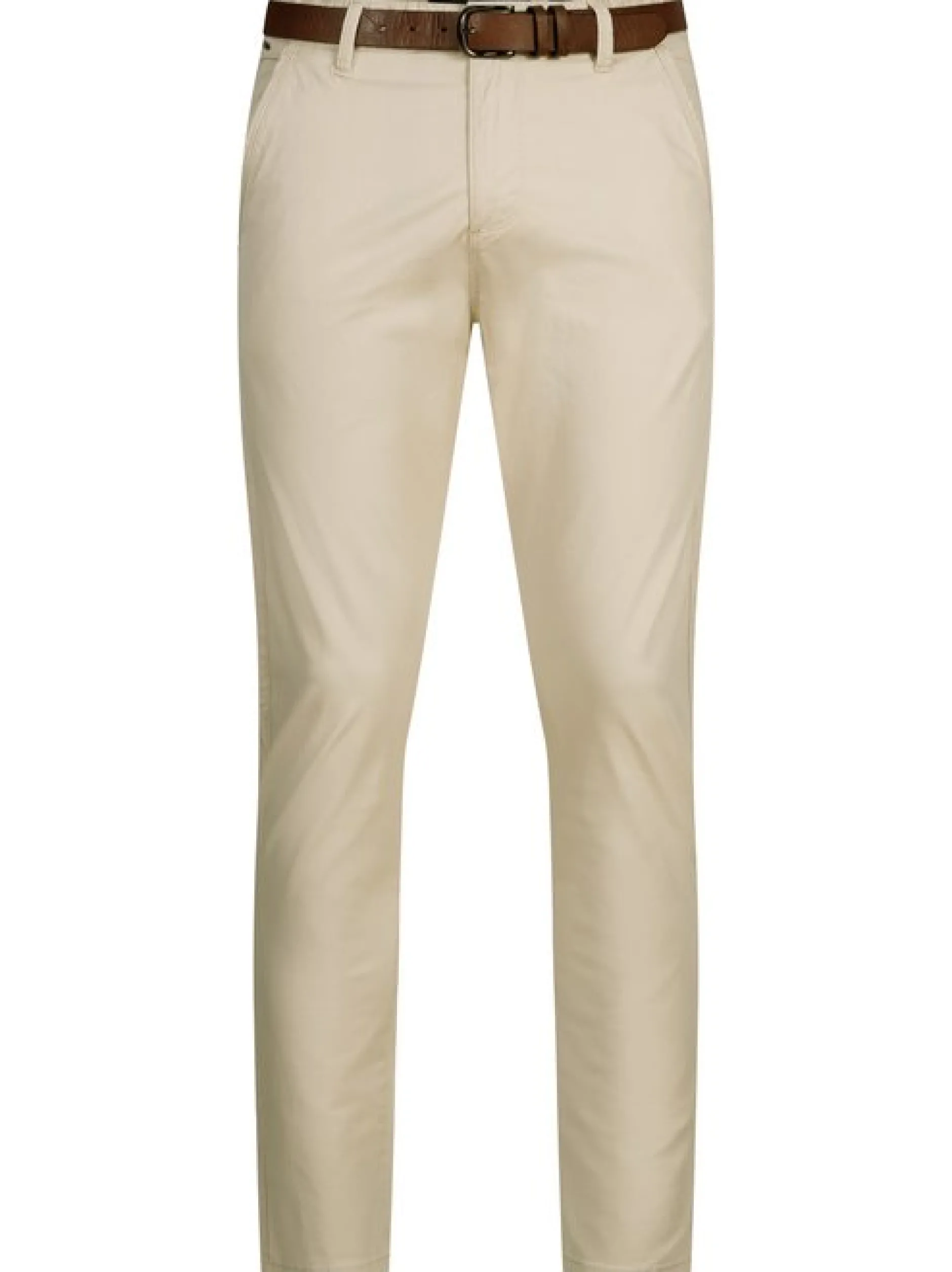 Indicode Herren Chinohose - INPilli in beige sand