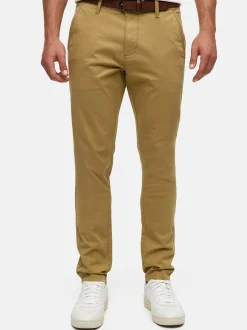 Indicode Herren Chinohose - INPilli in camel