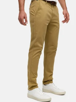 Indicode Herren Chinohose - INPilli in camel
