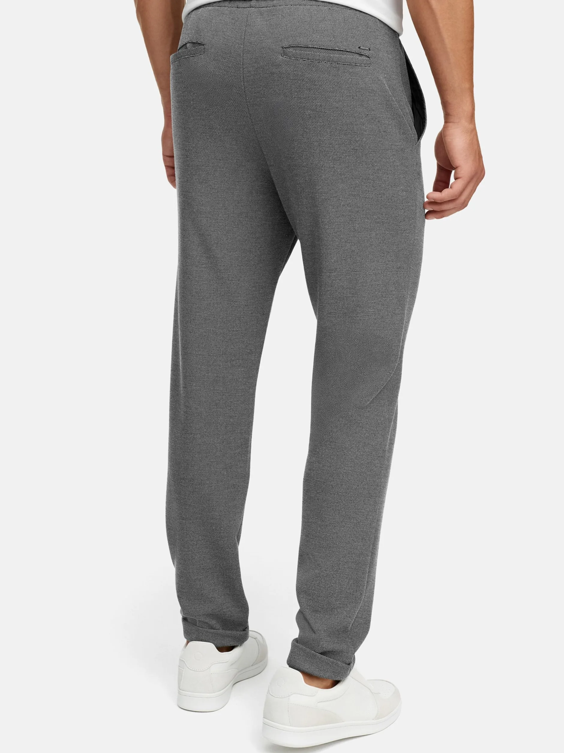 Indicode Herren Chinohose - INTovey Pant in anthrazit grau