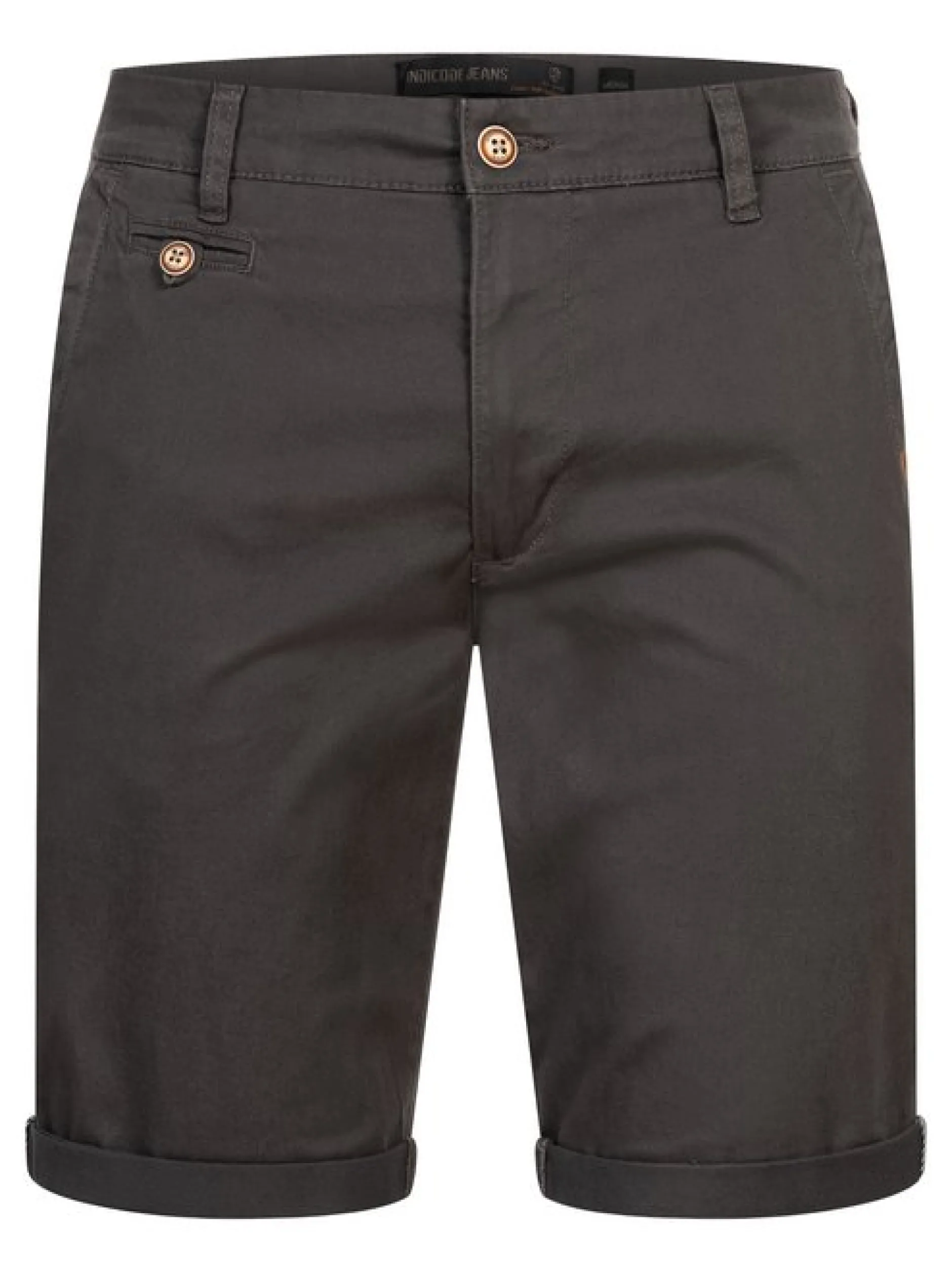 Indicode Herren Chino Shorts - Cuba in anthrazit