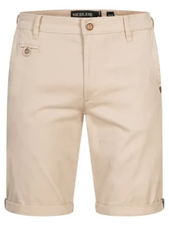 Indicode Herren Chino Shorts - Cuba in beige sand