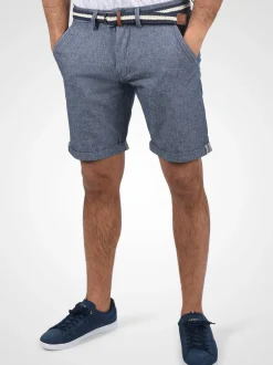 Indicode Herren Chinoshorts - IDMews in indigo