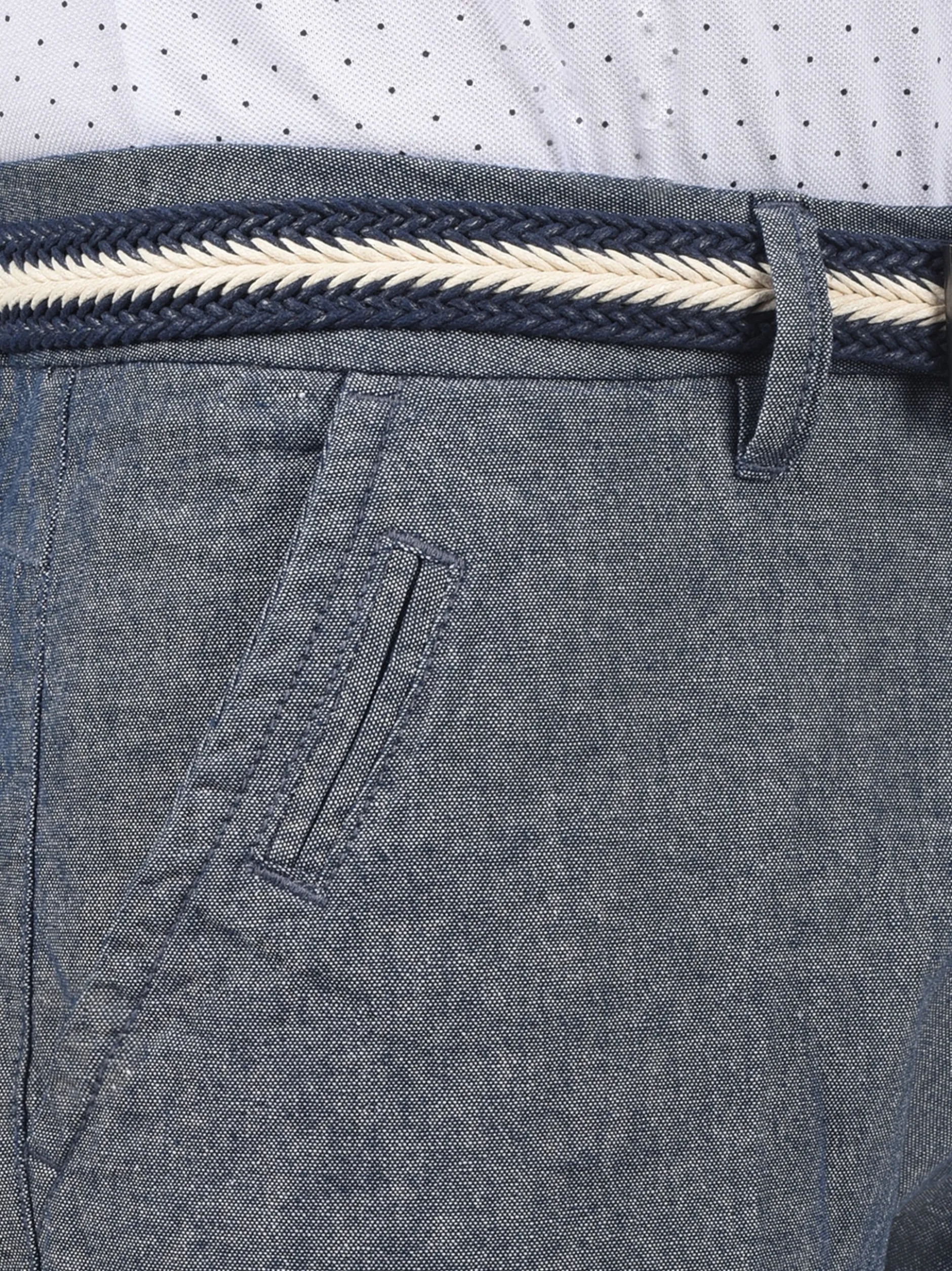 Indicode Herren Chinoshorts - IDMews in indigo