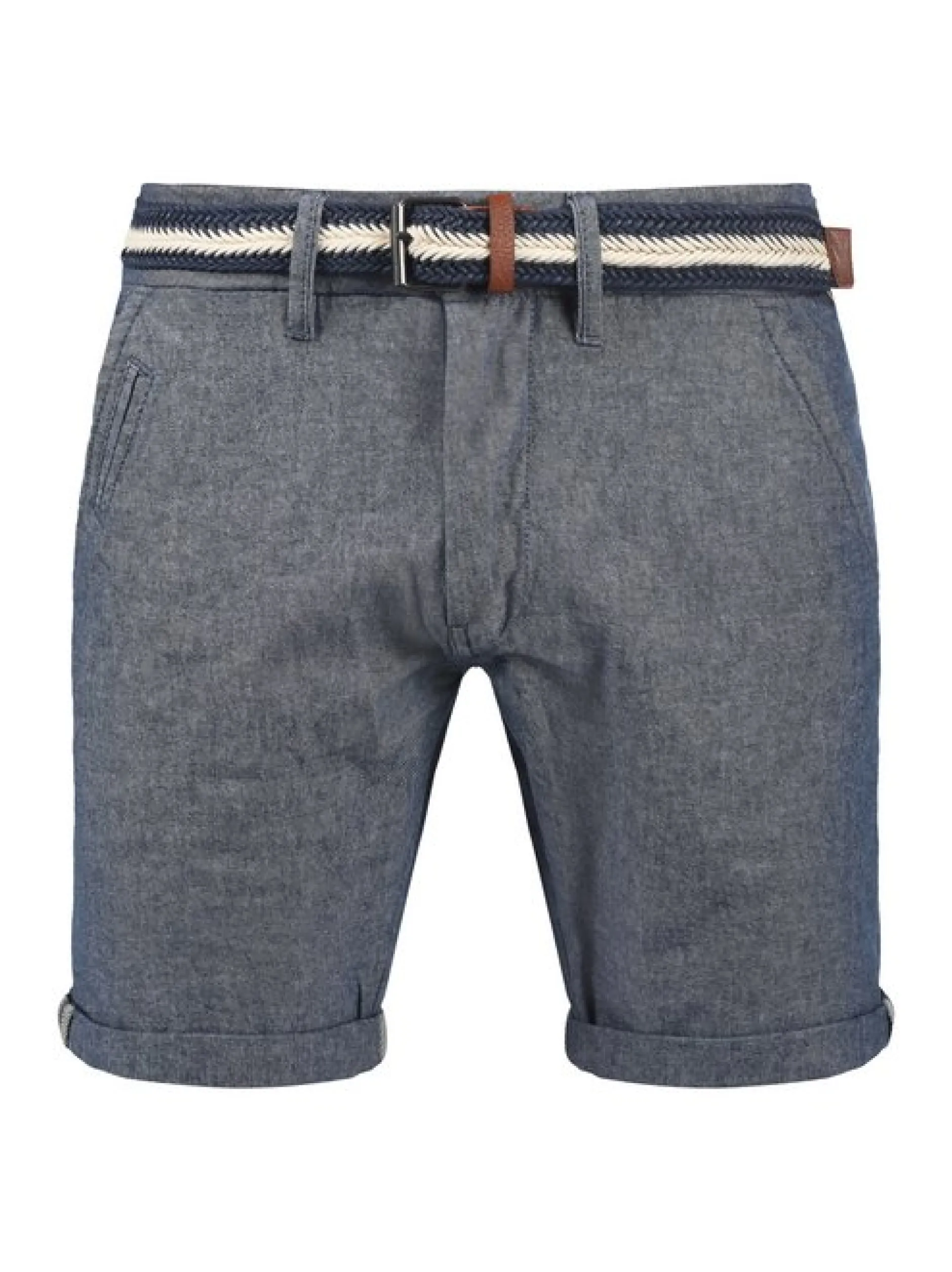 Indicode Herren Chinoshorts - IDMews in indigo