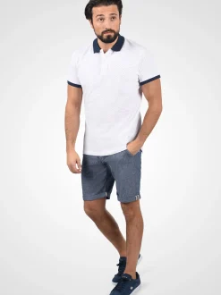 Indicode Herren Chinoshorts - IDMews in indigo