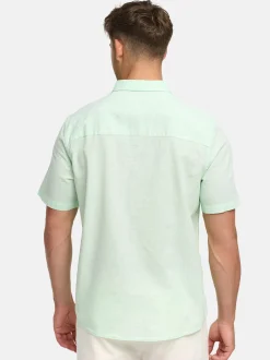 Indicode Herren Hemd Kurzarm - INCeppo in mint