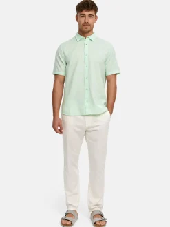 Indicode Herren Hemd Kurzarm - INCeppo in mint