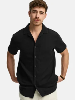 Indicode Herren Hemd Kurzarm - INCosby in schwarz