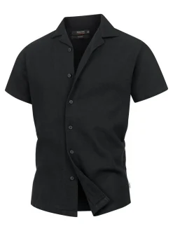 Indicode Herren Hemd Kurzarm - INCosby in schwarz