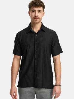 Indicode Herren Hemd Kurzarm - INLamgo in schwarz
