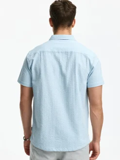 Indicode Herren Hemd Kurzarm - INMaribo in hellblau blau