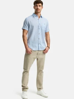 Indicode Herren Hemd Kurzarm - INWay in hellblau blau