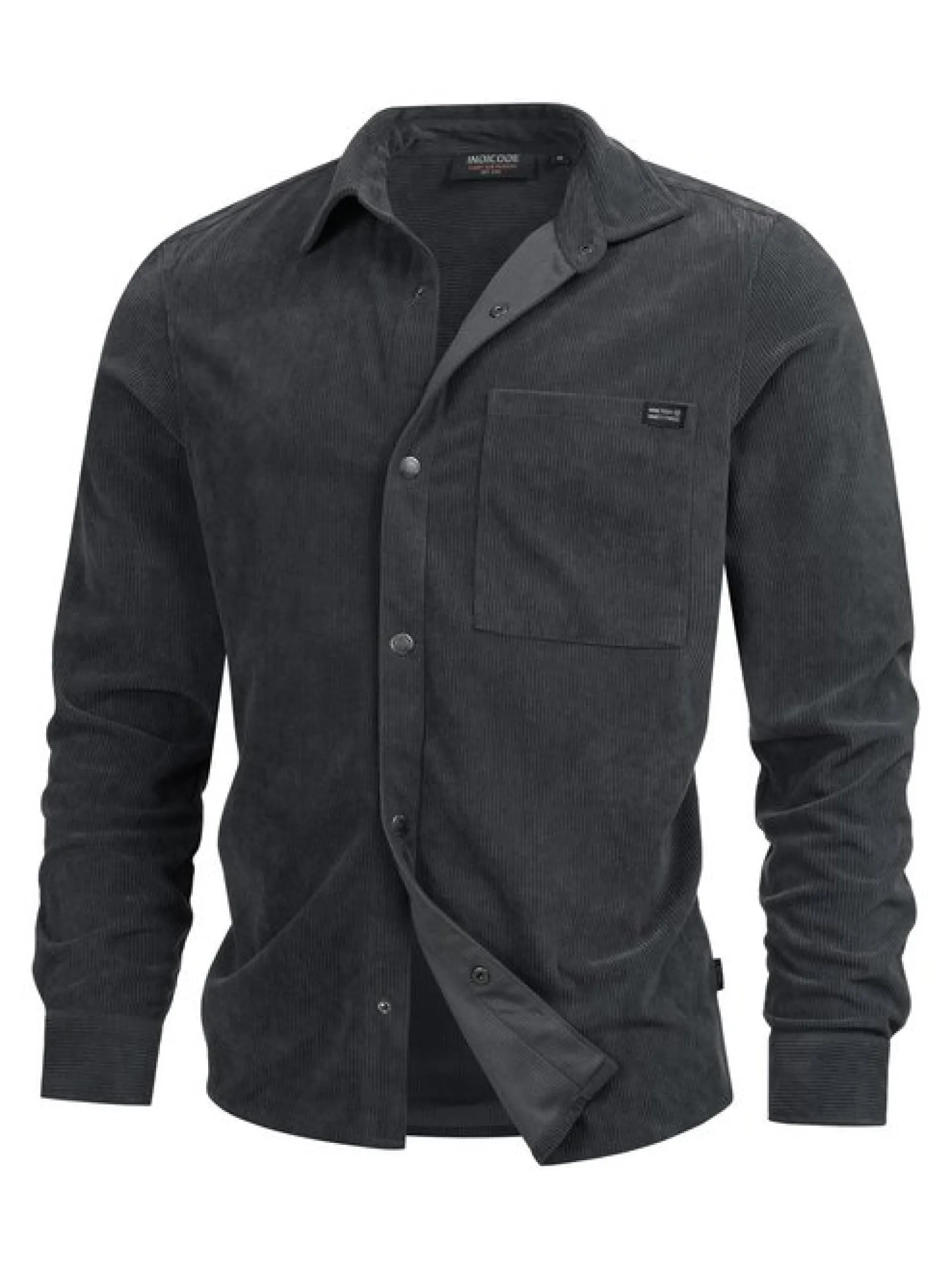 Indicode Herren Hemd Langarm - INNemoto Shirt in anthrazit