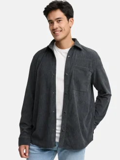 Indicode Herren Hemd Langarm - INNemoto Shirt in anthrazit