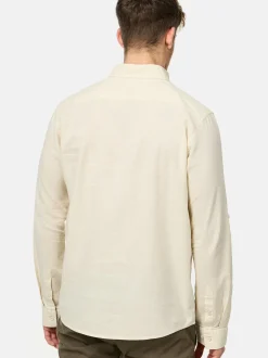Indicode Herren Hemd Langarm - Brayden in beige sand