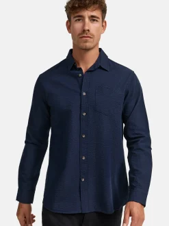 Indicode Herren Hemd Langarm - INCaix in marine