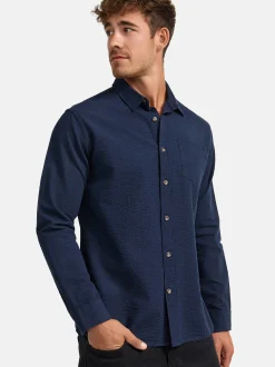 Indicode Herren Hemd Langarm - INCaix in marine