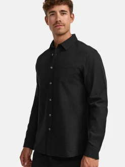 Indicode Herren Hemd Langarm - INCaix in schwarz