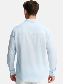 Indicode Herren Hemd Langarm - INCeppo in hellblau