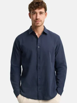 Indicode Herren Hemd Langarm - INCeppo in marine