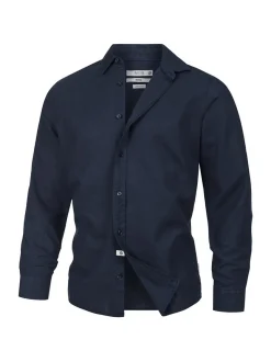 Indicode Herren Hemd Langarm - INCeppo in marine