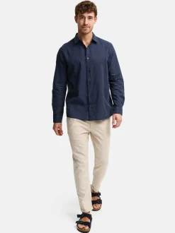 Indicode Herren Hemd Langarm - INCeppo in marine
