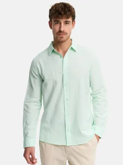 Indicode Herren Hemd Langarm - INCeppo in mint