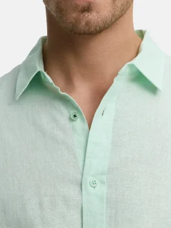 Indicode Herren Hemd Langarm - INCeppo in mint