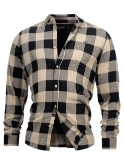 Indicode Herren Hemd Langarm - INGilman in beige