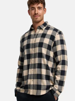 Indicode Herren Hemd Langarm - INGilman in beige