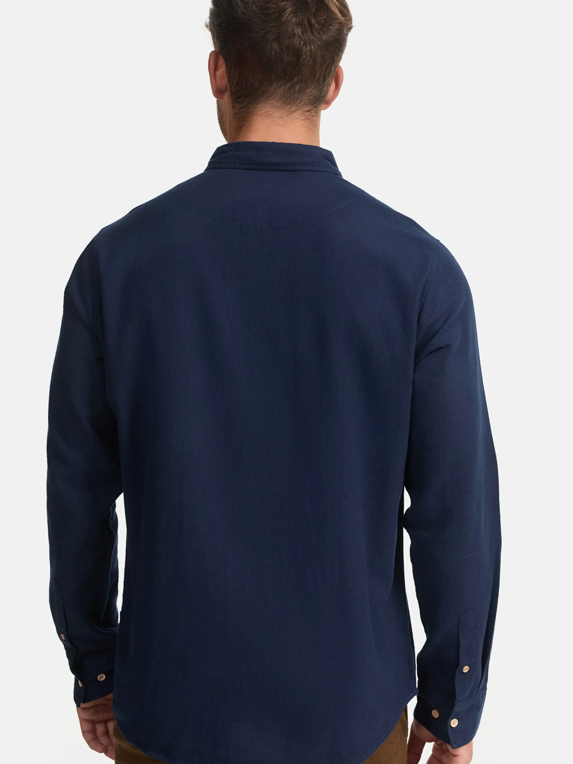 Indicode Herren Hemd Langarm - Riverside in marine