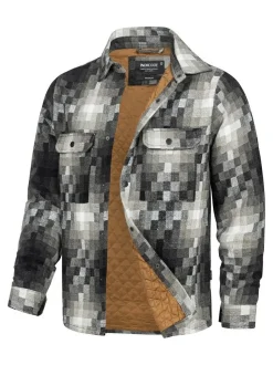 Indicode Herren Hemd Langarm - Spin in grau