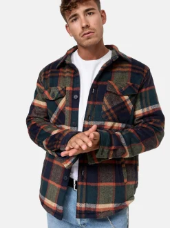 Indicode Herren Hemd Langarm - Spin in marine
