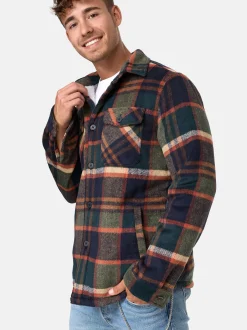 Indicode Herren Hemd Langarm - Spin in marine