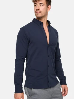 Indicode Herren Hemd Langarm - Theo in marine