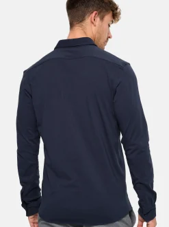 Indicode Herren Hemd Langarm - Theo in marine