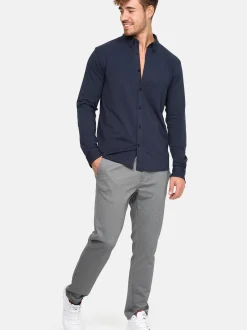 Indicode Herren Hemd Langarm - Theo in marine