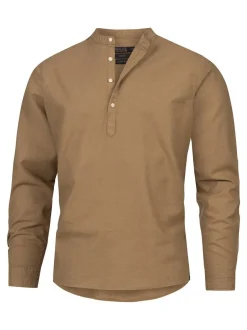 Indicode Herren Hemd Langarm - Waylon in braun