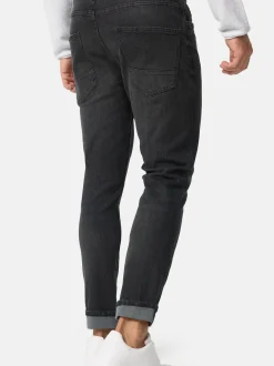 Indicode Herren Jeanshose - INChammy in schwarz fuchsia