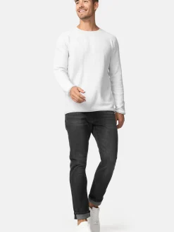 Indicode Herren Jeanshose - INChammy in schwarz fuchsia