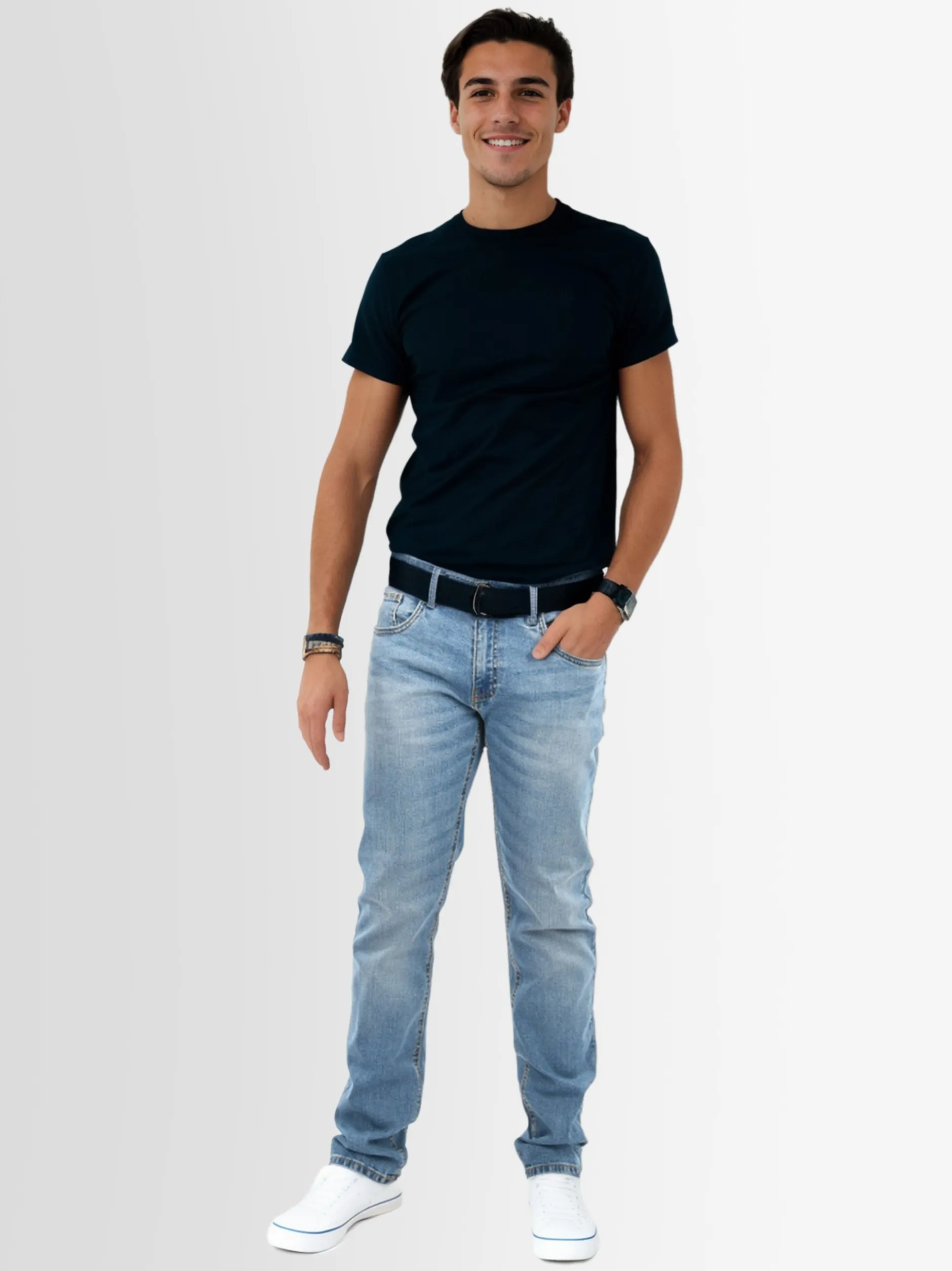 Indicode Herren Jeans - Ingianluca in hellblau