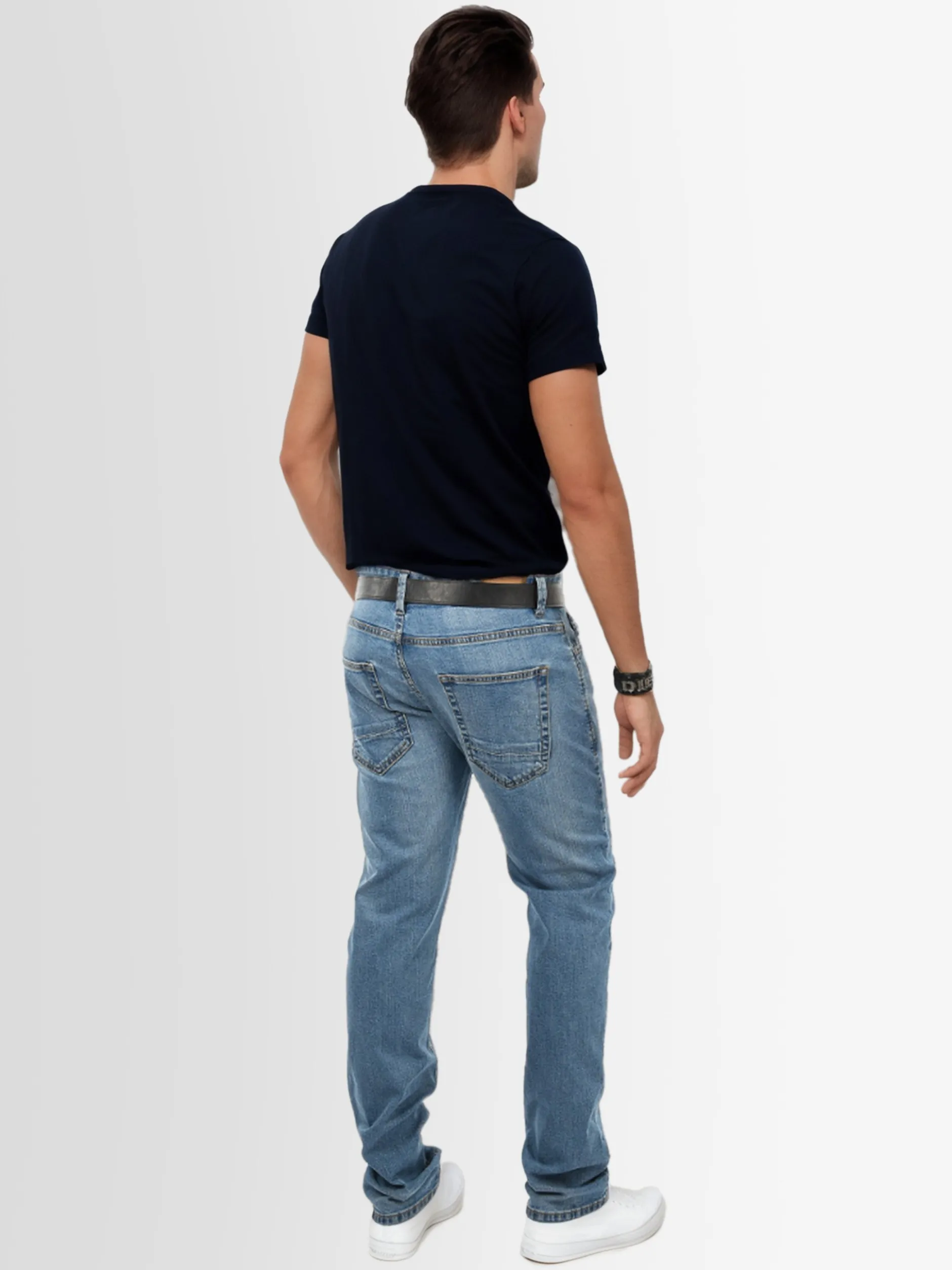 Indicode Herren Jeans - Ingianluca in hellblau