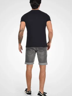 Indicode Herren Jeansshorts - IDQuentin in grau